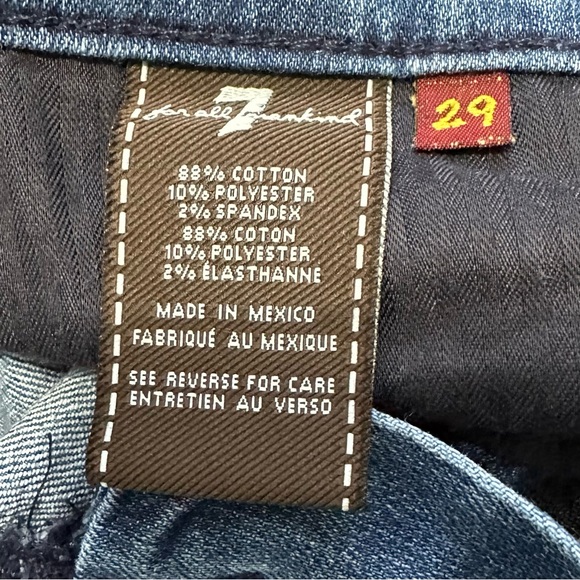 7 For All Mankind Medium Wash "Gwenevere" Skinny Jeans, Size 29 - Picture 10 of 10